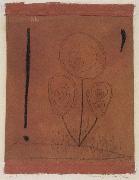 Paul Klee Remarks concerning a plant oil painting on canvas